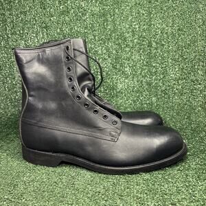 NEW - ADDISON SHOE COMPANY Vintage 1990 Combat Military Boots Steel Toe Mens 12‎